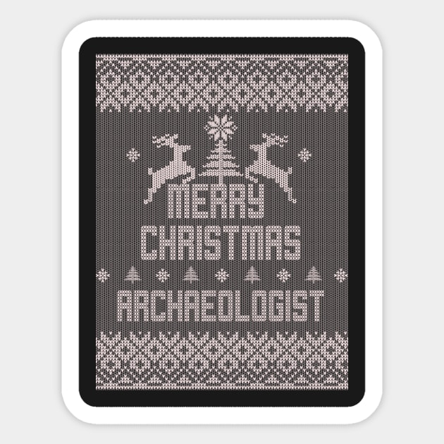 Merry Christmas ARCHAEOLOGIST Sticker by ramiroxavier